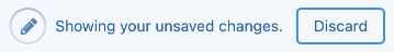 unsaved changes.