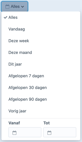 datumselectie.