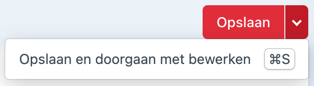 opslaan.