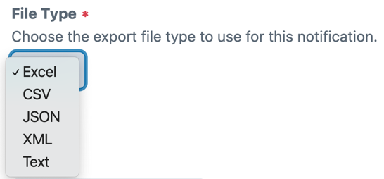 Notification type.