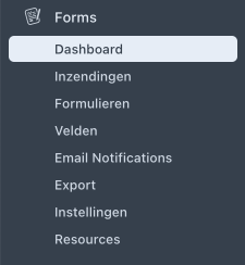 menu forms.