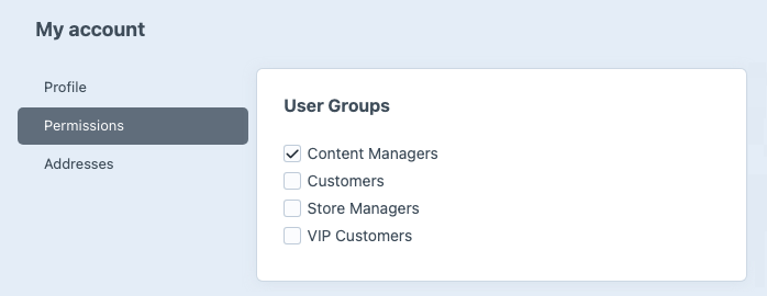 permissions menu.